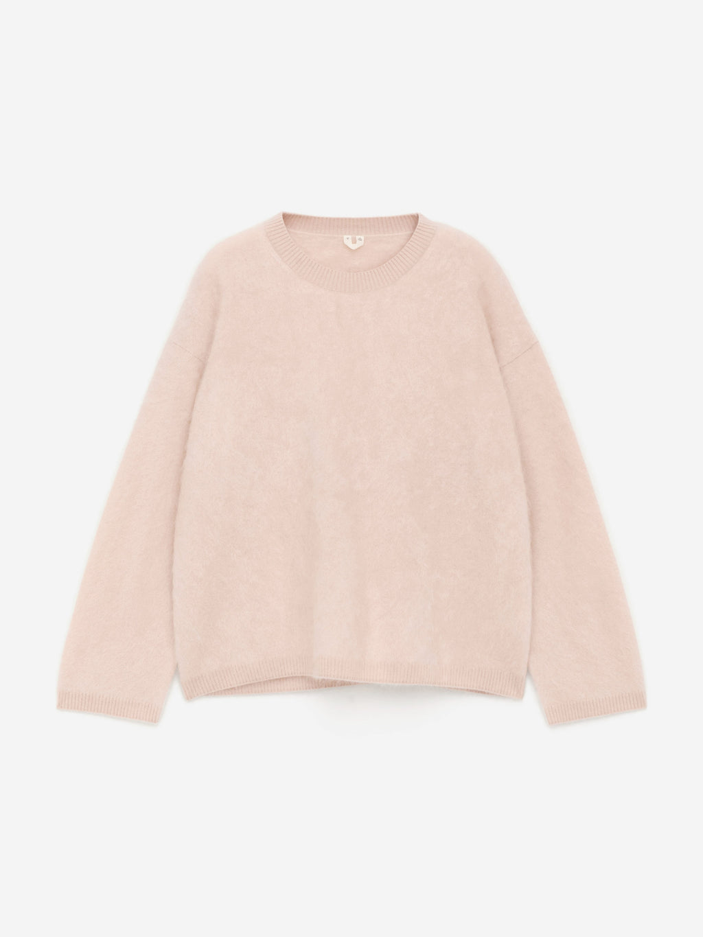 Pure Brushed-Cashmere Jumper​ - Beige