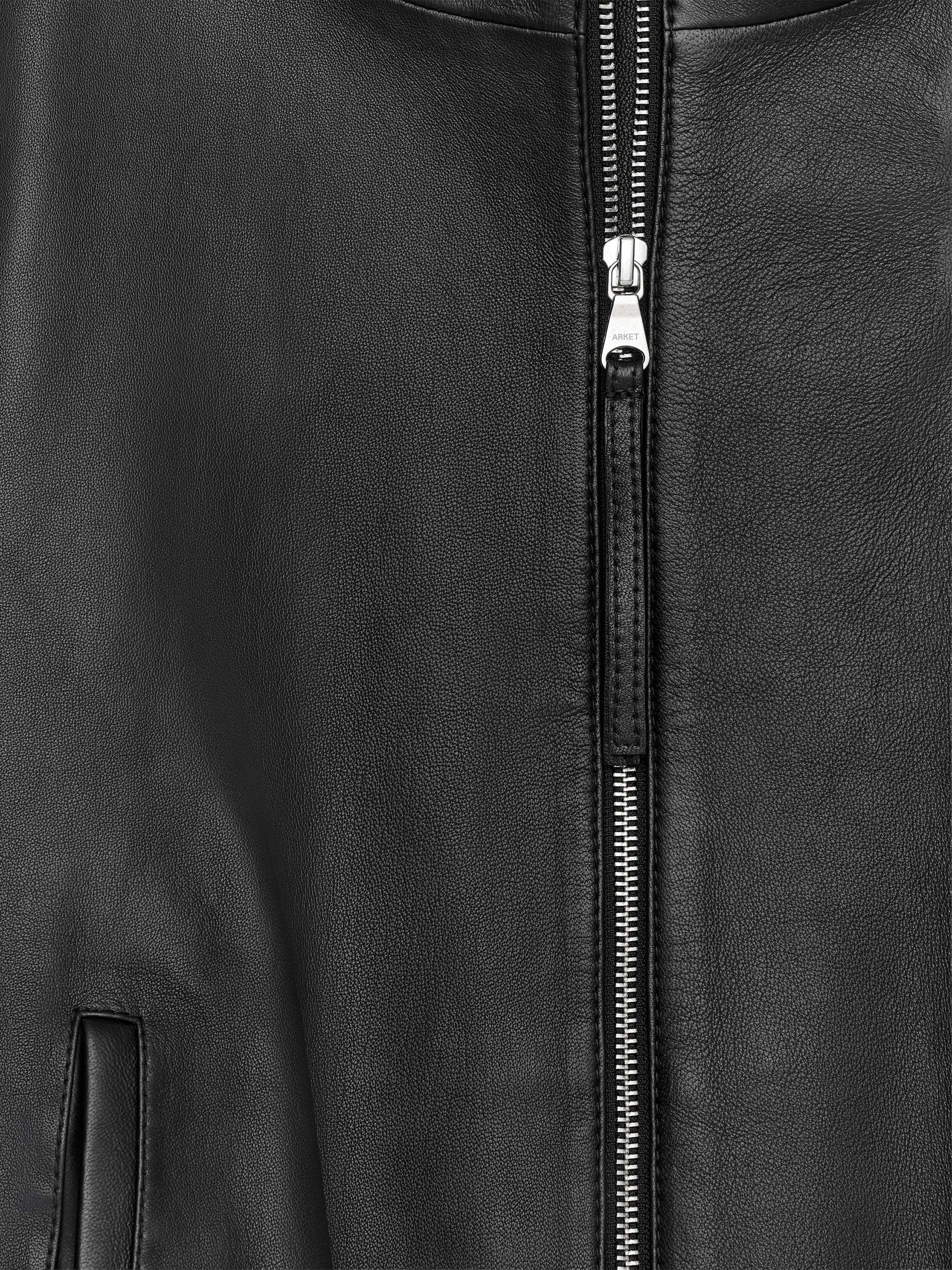 Leather Jacket - Black - Image 2