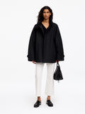 Corduroy-Collar Jacket - Black