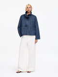 Cotton-Lyocell Denim Jacket - Blue