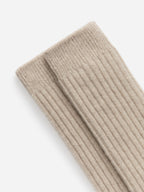 Cashmere-Blend Knee Socks - Beige - Image 2
