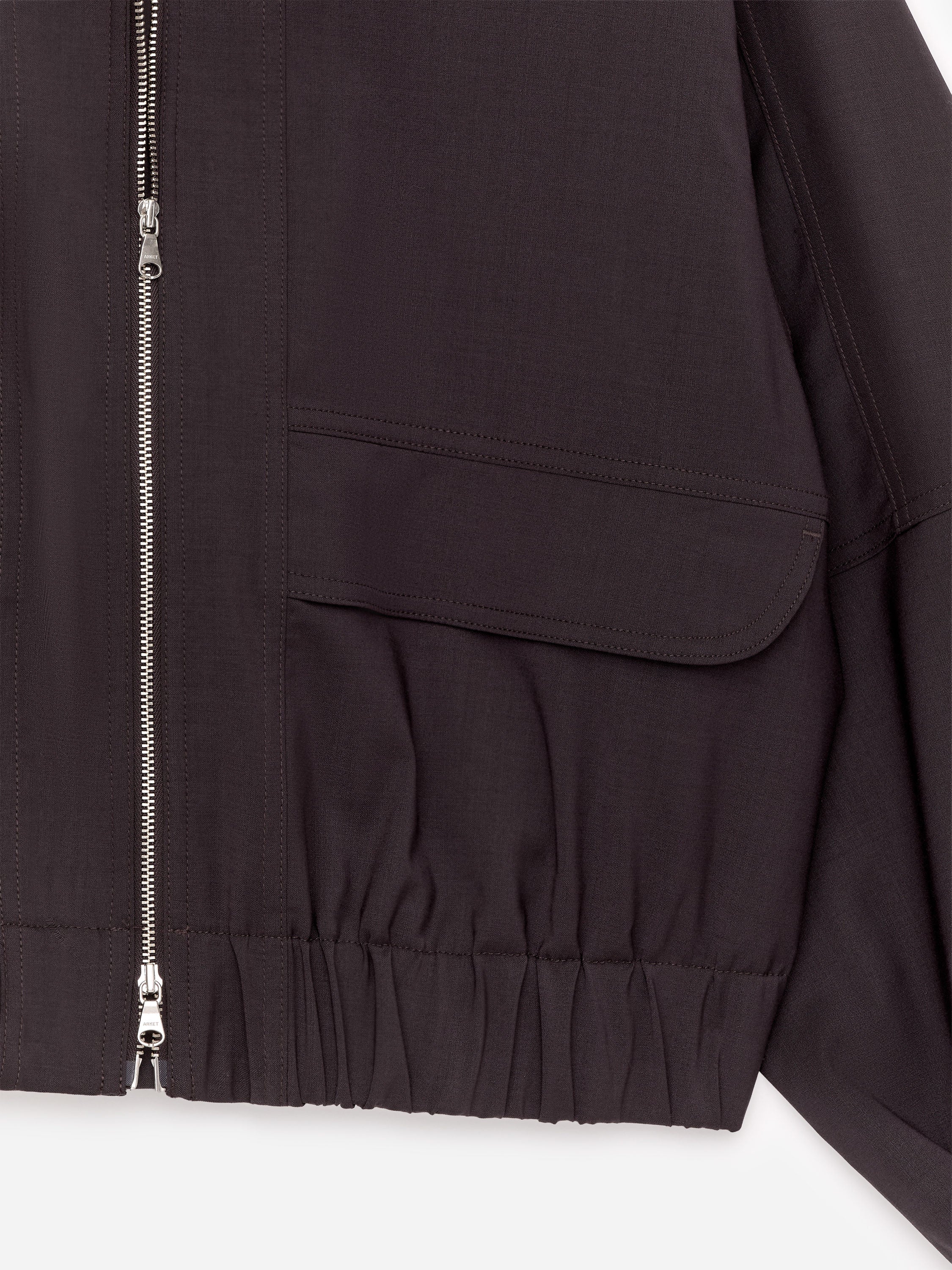 Zip Jacket - Brown - Image 6