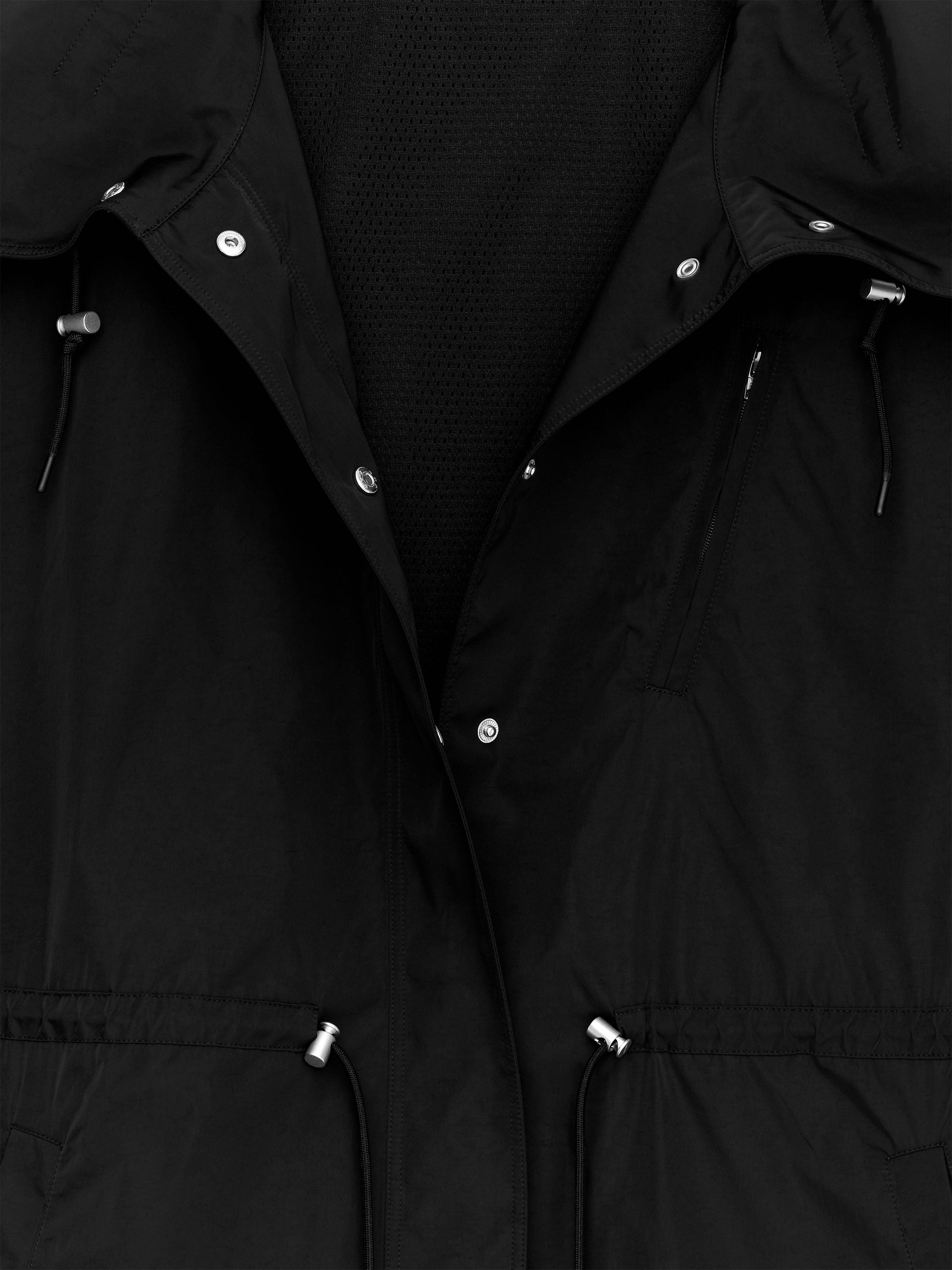 High-Collar Nylon Jacket - Black - Image 2