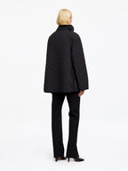 Relaxed Quilted Jacket - Black - Image 2