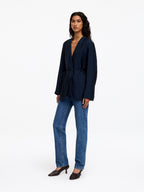 Wrap Blazer - Blue - Image 2