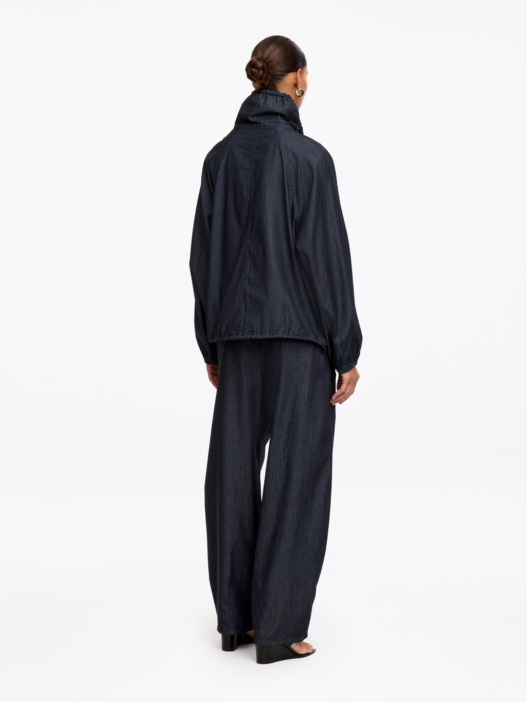 Denim Blouson Jacket - Blue - Image 3