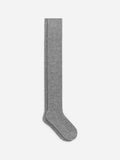 Cashmere-Blend Knee Socks - Grey