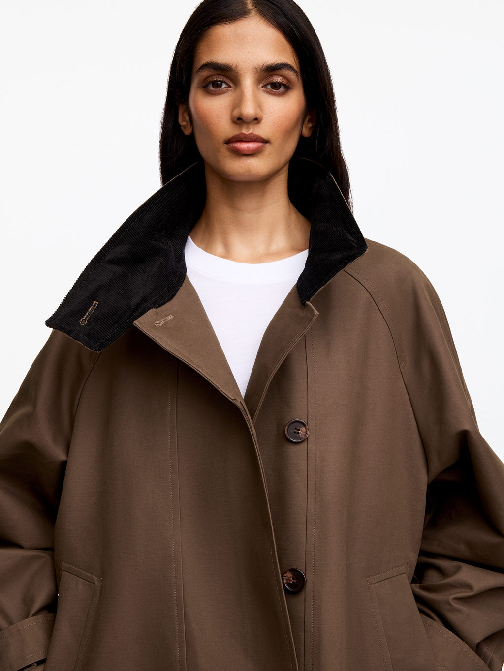 Relaxed Cotton Jacket - Beige - Image 5