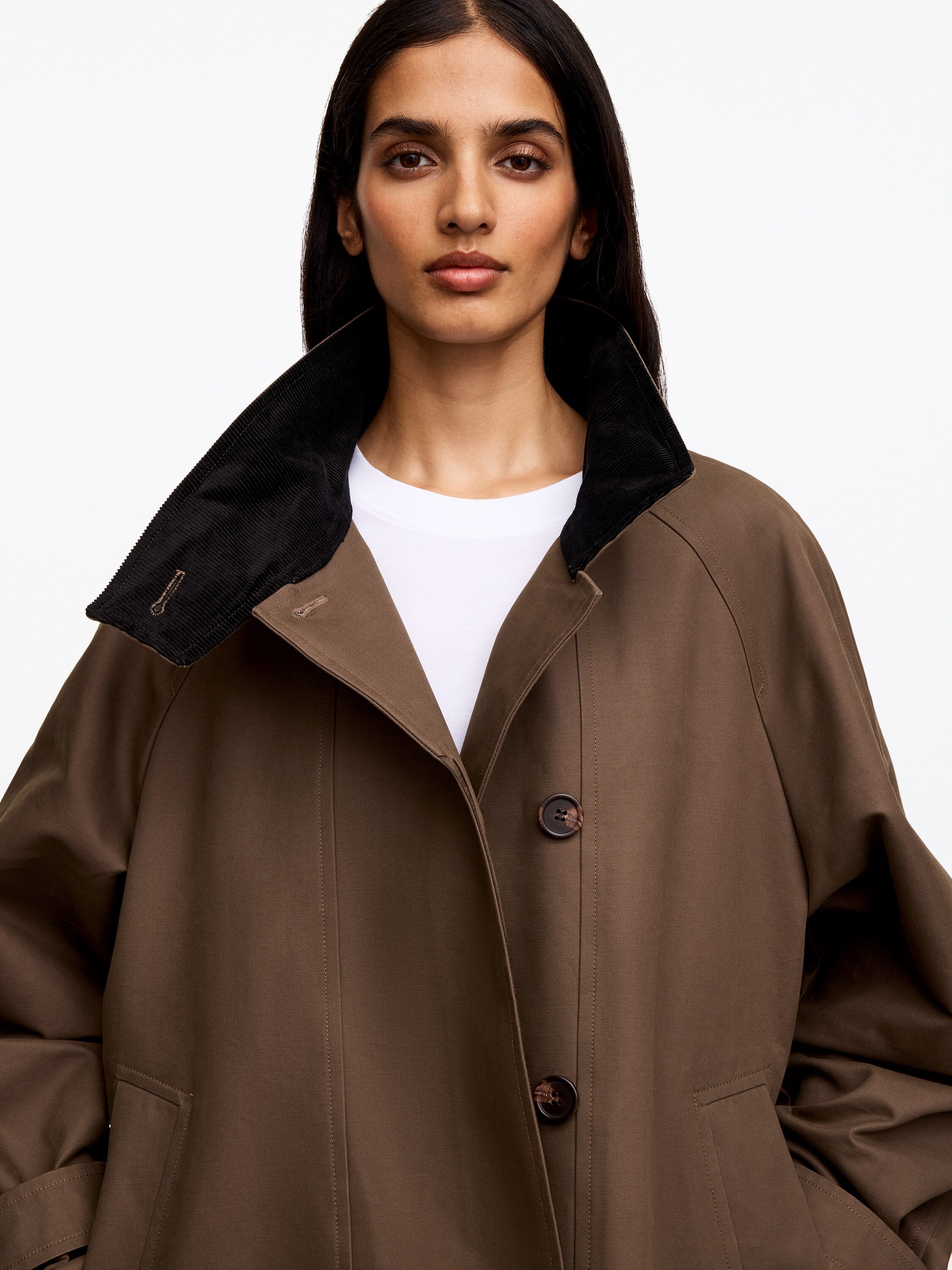 Relaxed Cotton Jacket - Beige - Image 5