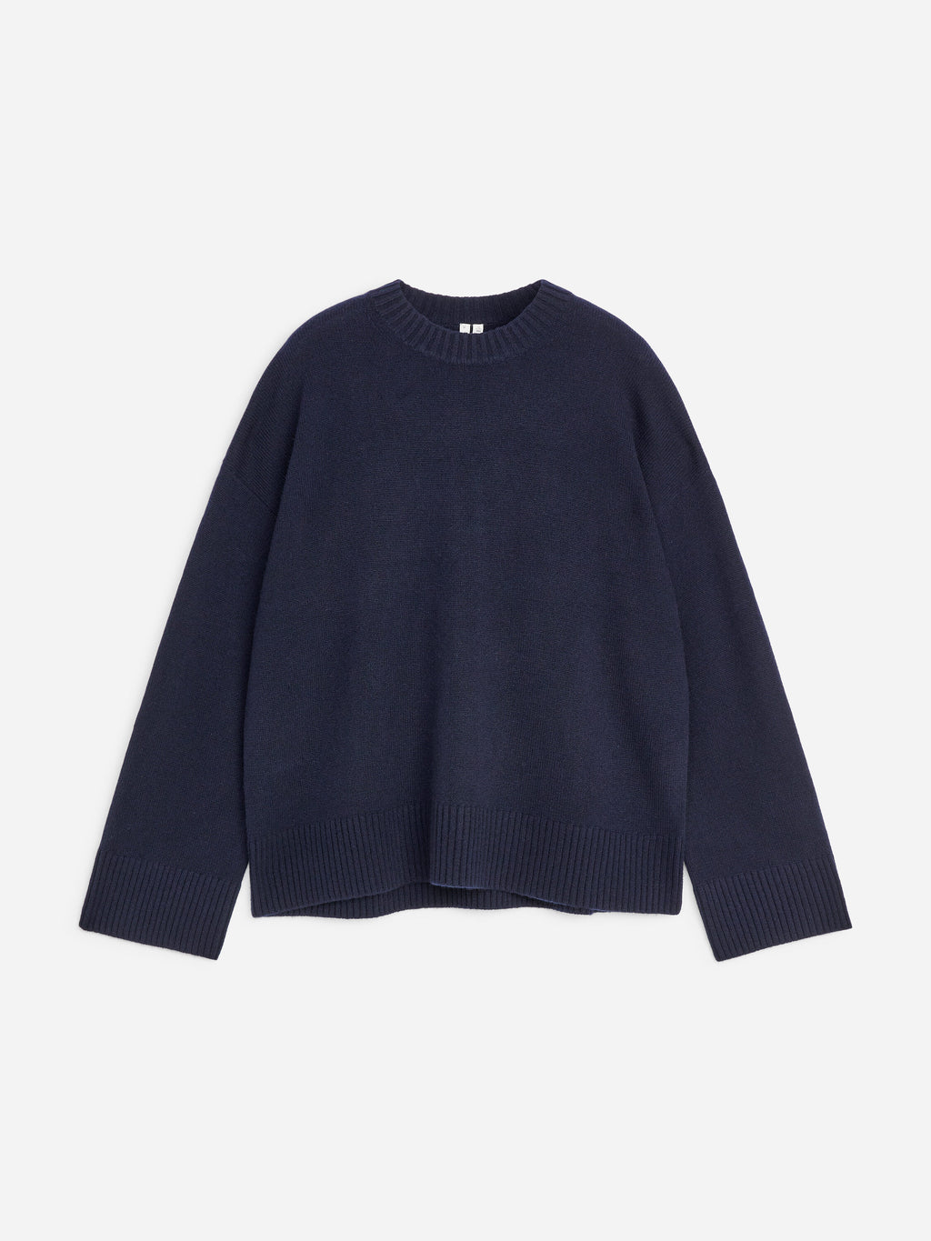 Oversized Pure Cashmere Jumper​ - Blue - Image 5