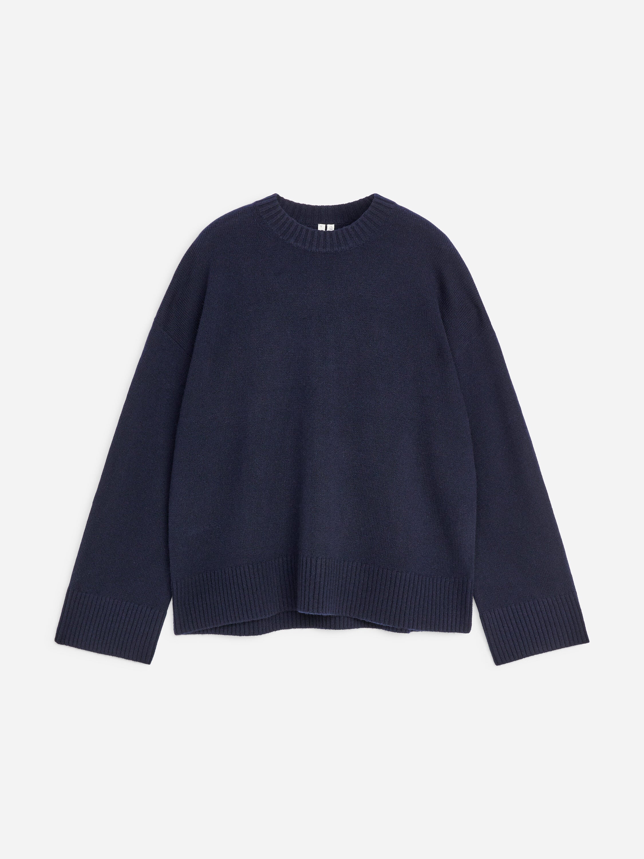 Oversized Pure Cashmere Jumper​ - Blue - Image 5