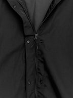 Drawstring Windbreaker - Black - Image 2
