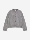Pure Brushed-Cashmere Cardigan - Grey