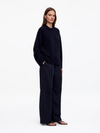 Oversized Pure Cashmere Jumper​ - Blue - Image 2