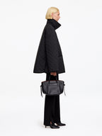 Relaxed Quilted Jacket - Black - Image 3
