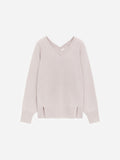 Pure Cashmere V-Neck Jumper - Grey