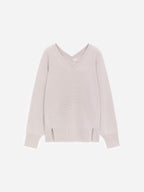 Pure Cashmere V-Neck Jumper - Grey