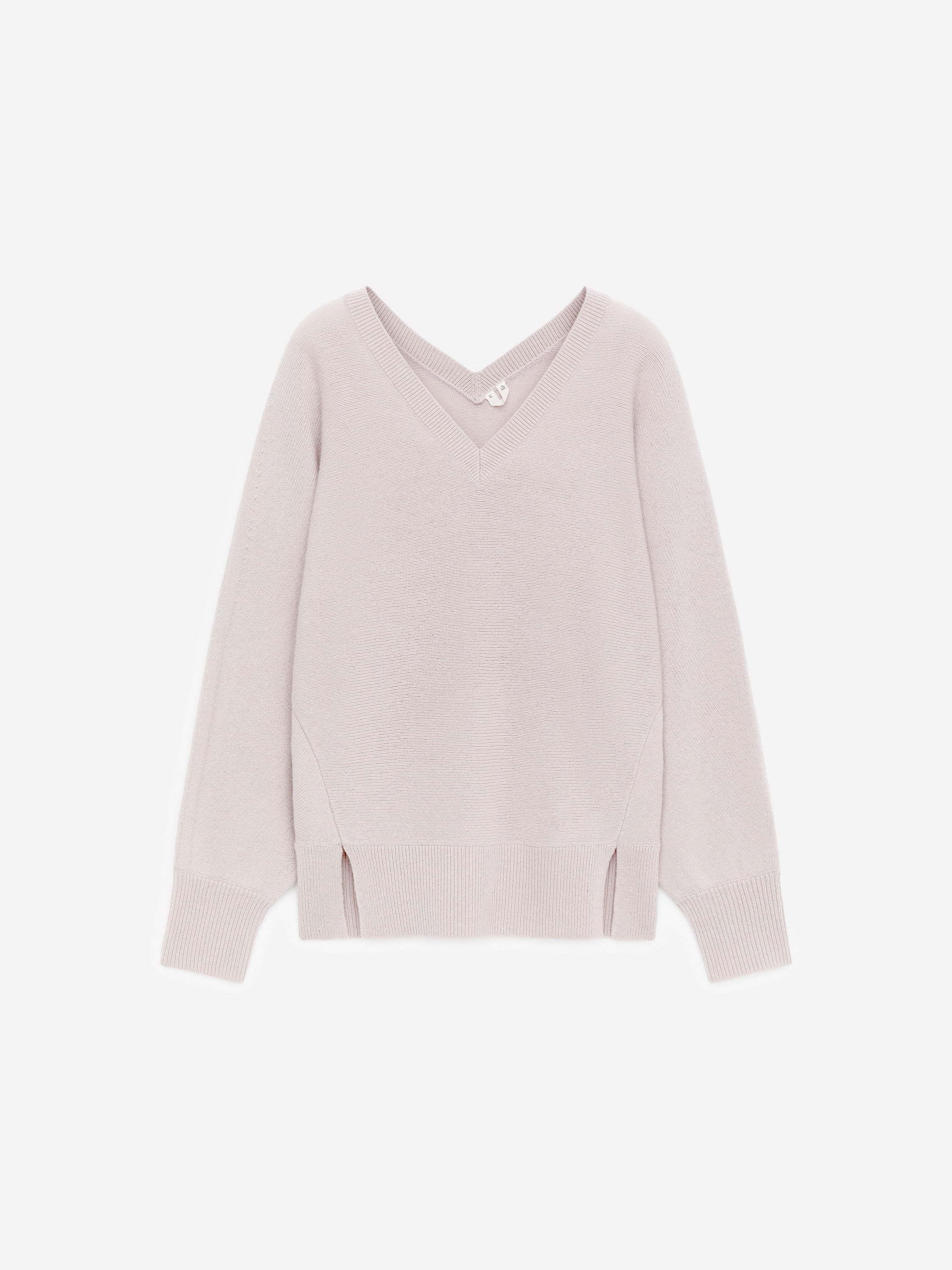 Pure Cashmere V-Neck Jumper - Grey