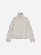 Half-Zip Cashmere Jumper - Beige - Image 6