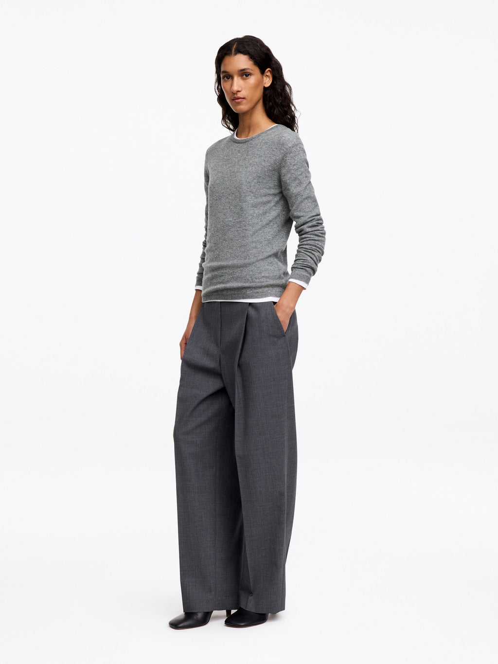 Pure Cashmere Jumper - Grey - Image 2