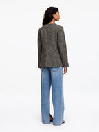 Wool-Cotton Blend Utility Jacket - Brown - Image 4