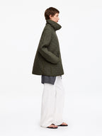 Relaxed Quilted Jacket - Green - Image 2