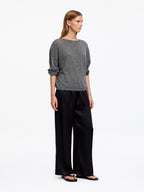 Pure Cashmere Boat-Neck Jumper - Grey - Image 2