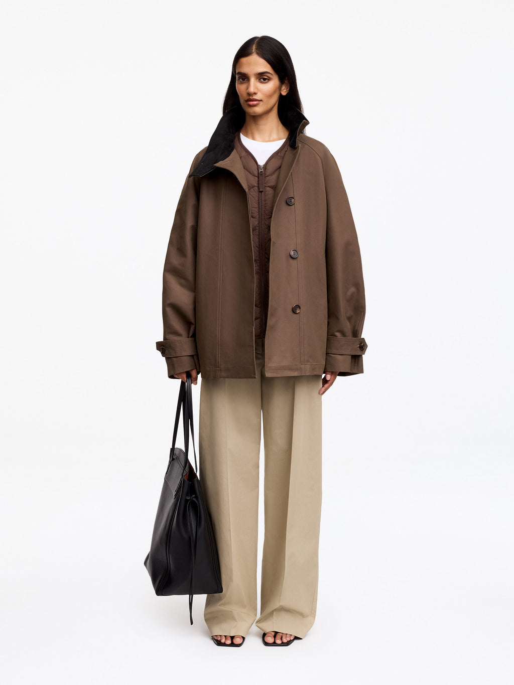 Relaxed Cotton Jacket - Beige