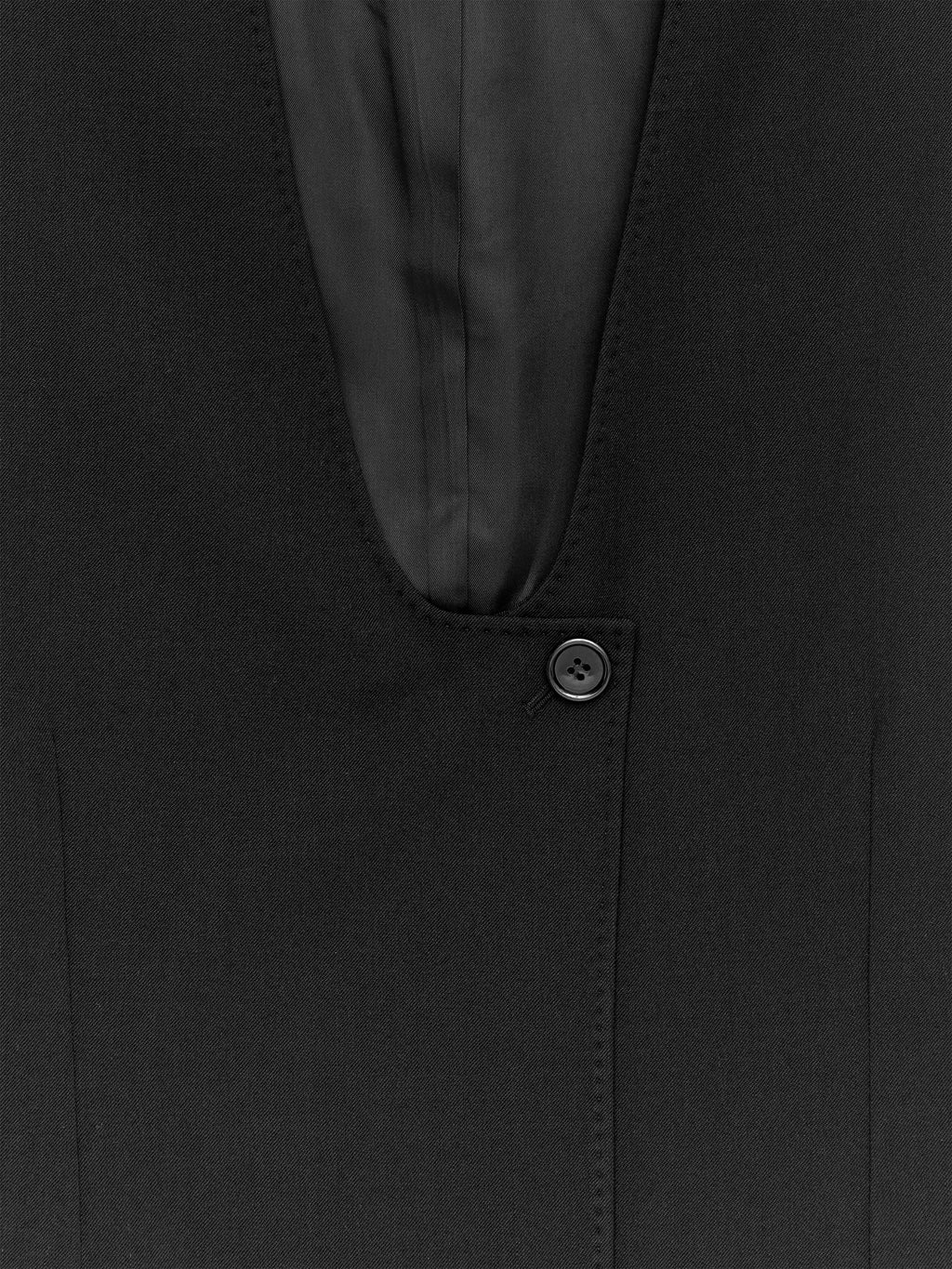Tailored Waistcoat - Black - Image 3