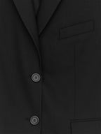 Hopsack Wool Blazer - Black - Image 2