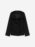 Off-Shoulder Blazer - Black