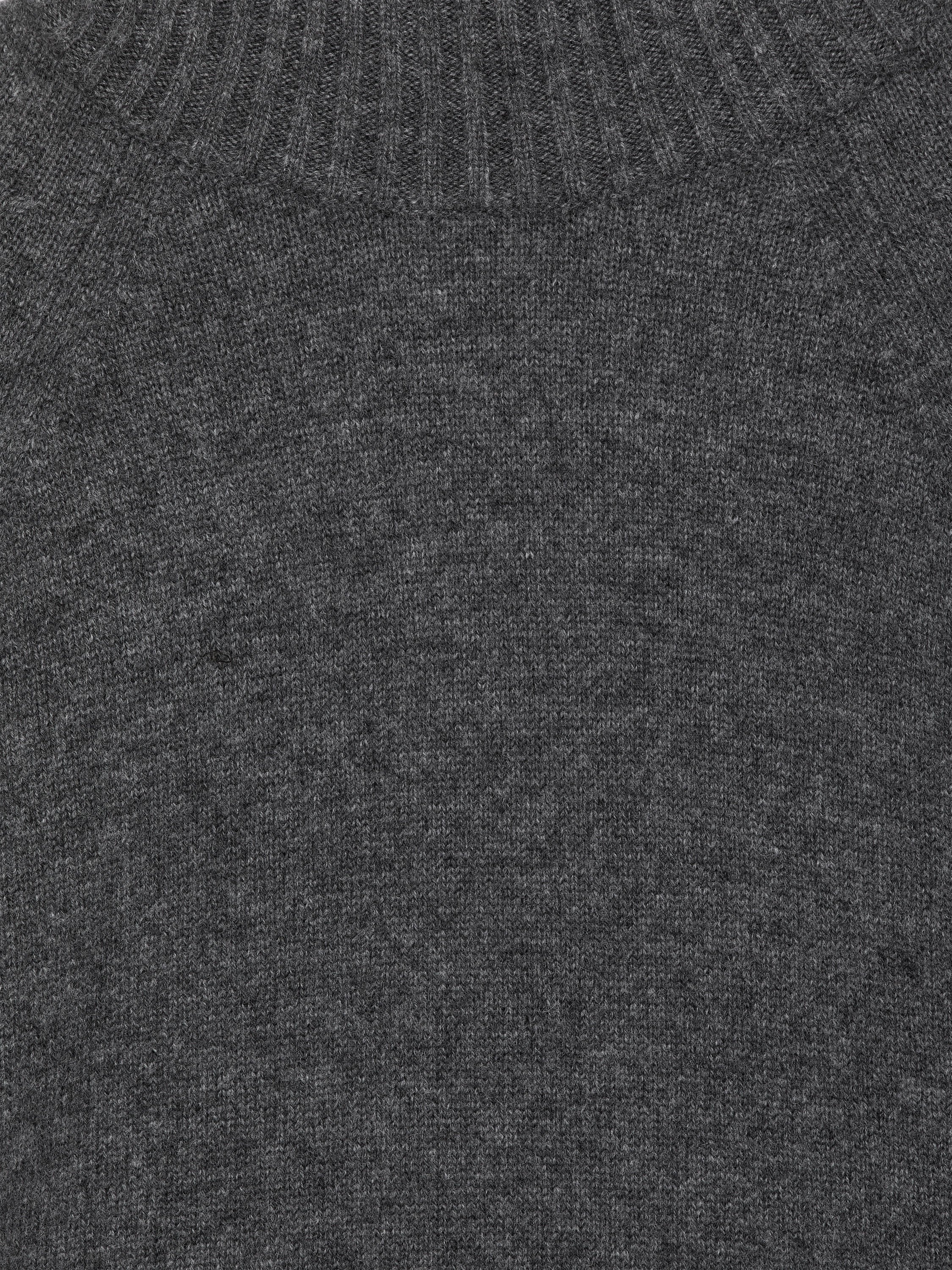 Pure Cashmere Roll-Neck Jumper - Grey - Image 2
