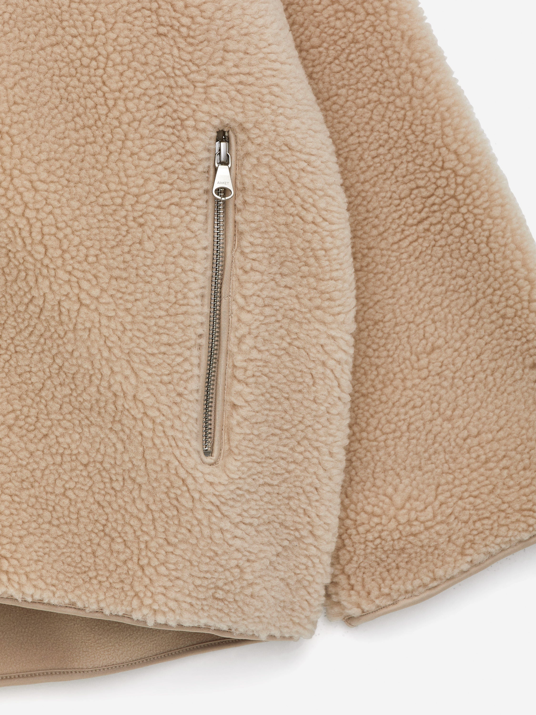Pile Jacket - Beige - Image 2