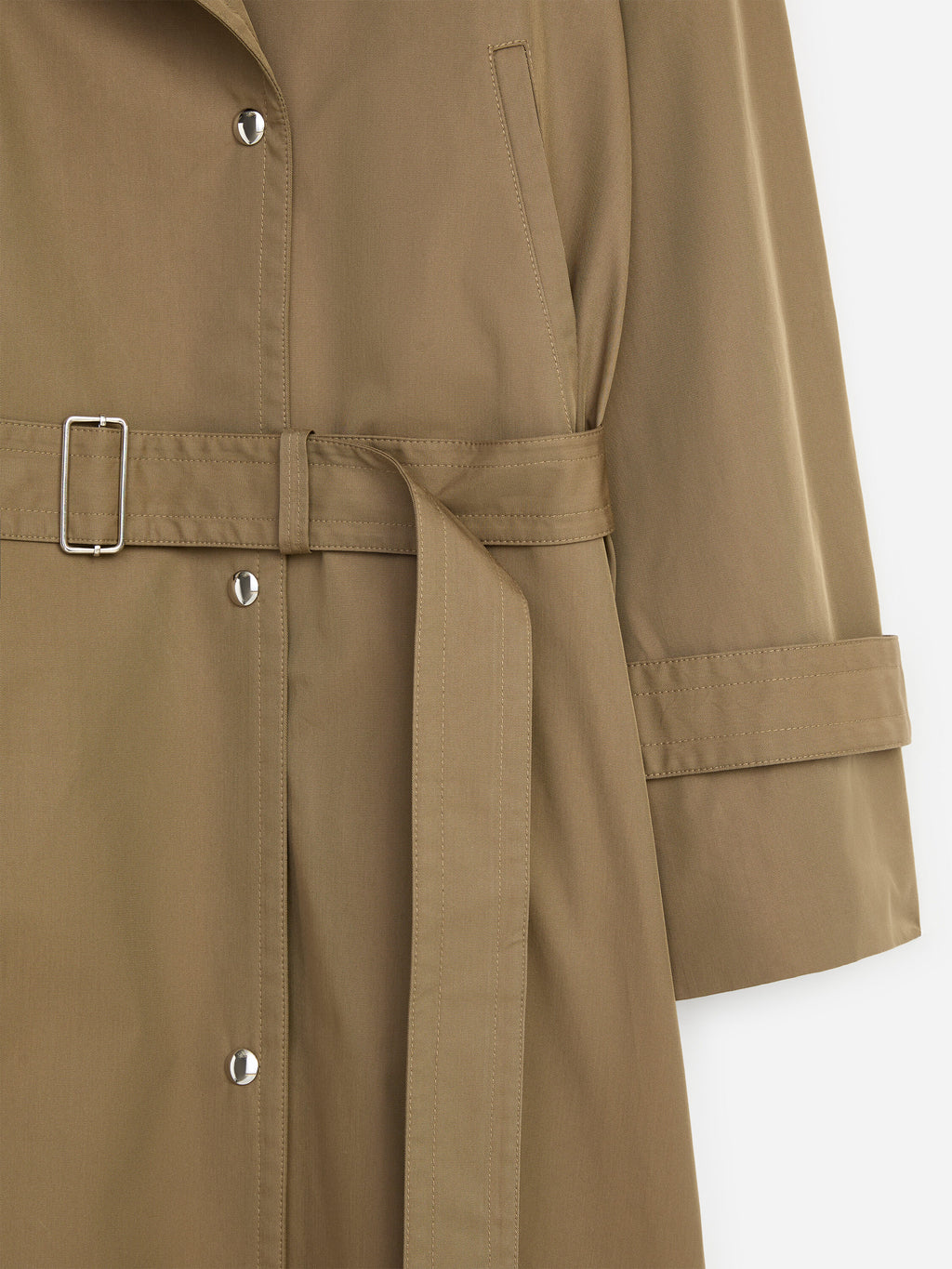 Relaxed Trench Coat - Beige - Image 8