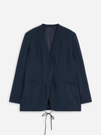 Wrap Blazer - Blue - Image 5