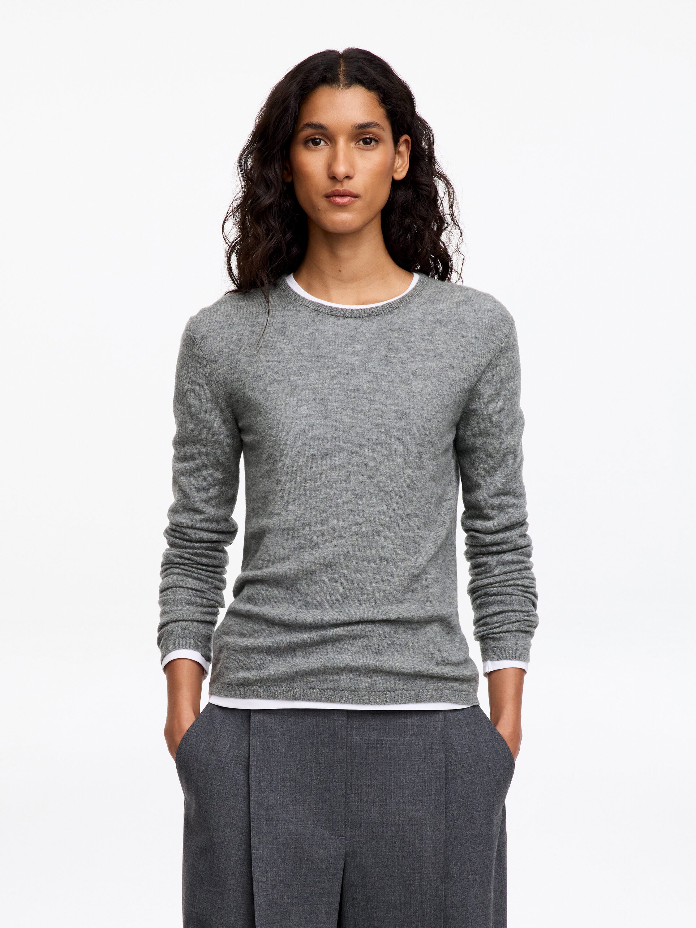 Pure Cashmere Jumper - Grey