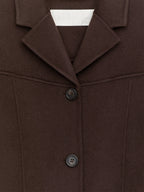 Wool-Blend Blazer - Brown - Image 2