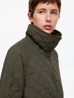 Relaxed Quilted Jacket - Green - Image 4