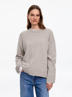 Oversized Pure Cashmere Jumper​ - Beige