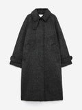 Wool-Alpaca Blend Coat - Black