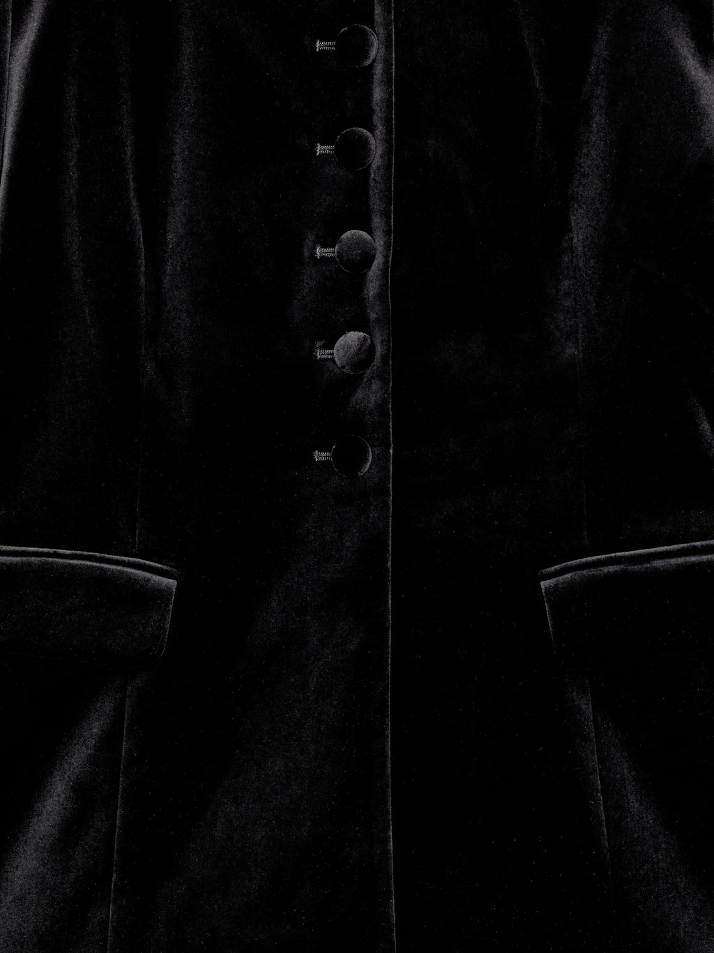 Velvet Blazer - Black - Image 2