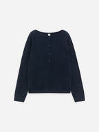 Pure Cashmere Boat-Neck Jumper - Blue - Image 5