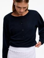 Pure Cashmere Boat-Neck Jumper - Blue - Image 4