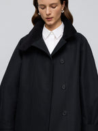 Corduroy-Collar Jacket - Black - Image 9