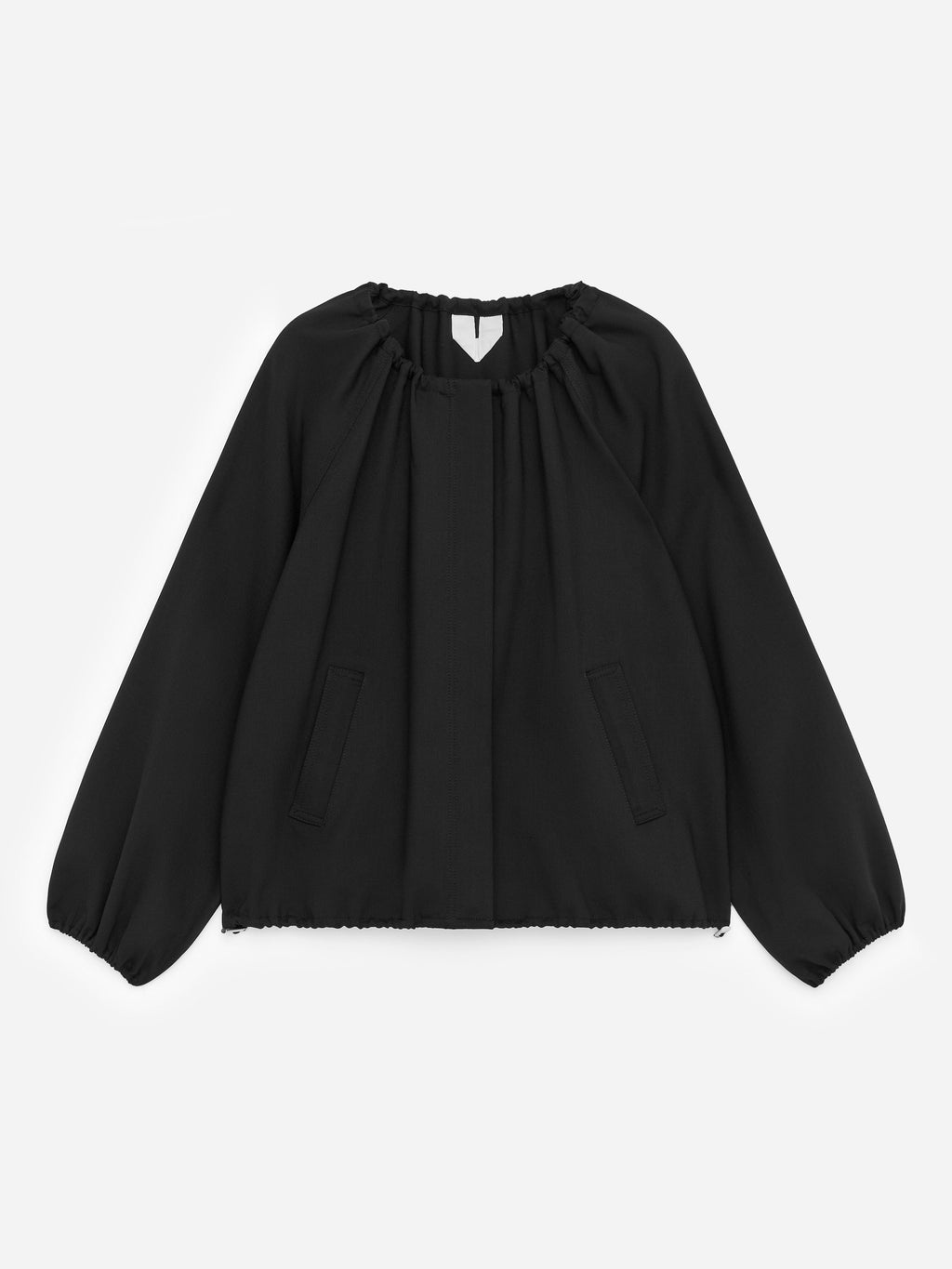 Bubble-Hem Jacket - Black