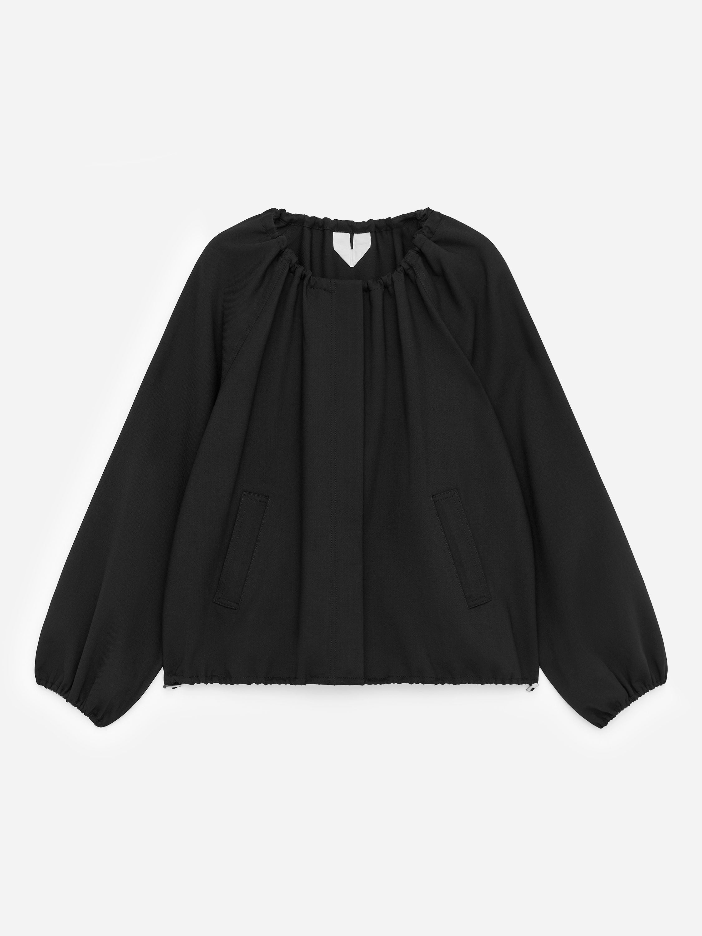 Bubble-Hem Jacket - Black