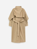 Scarf Trench Coat - Beige