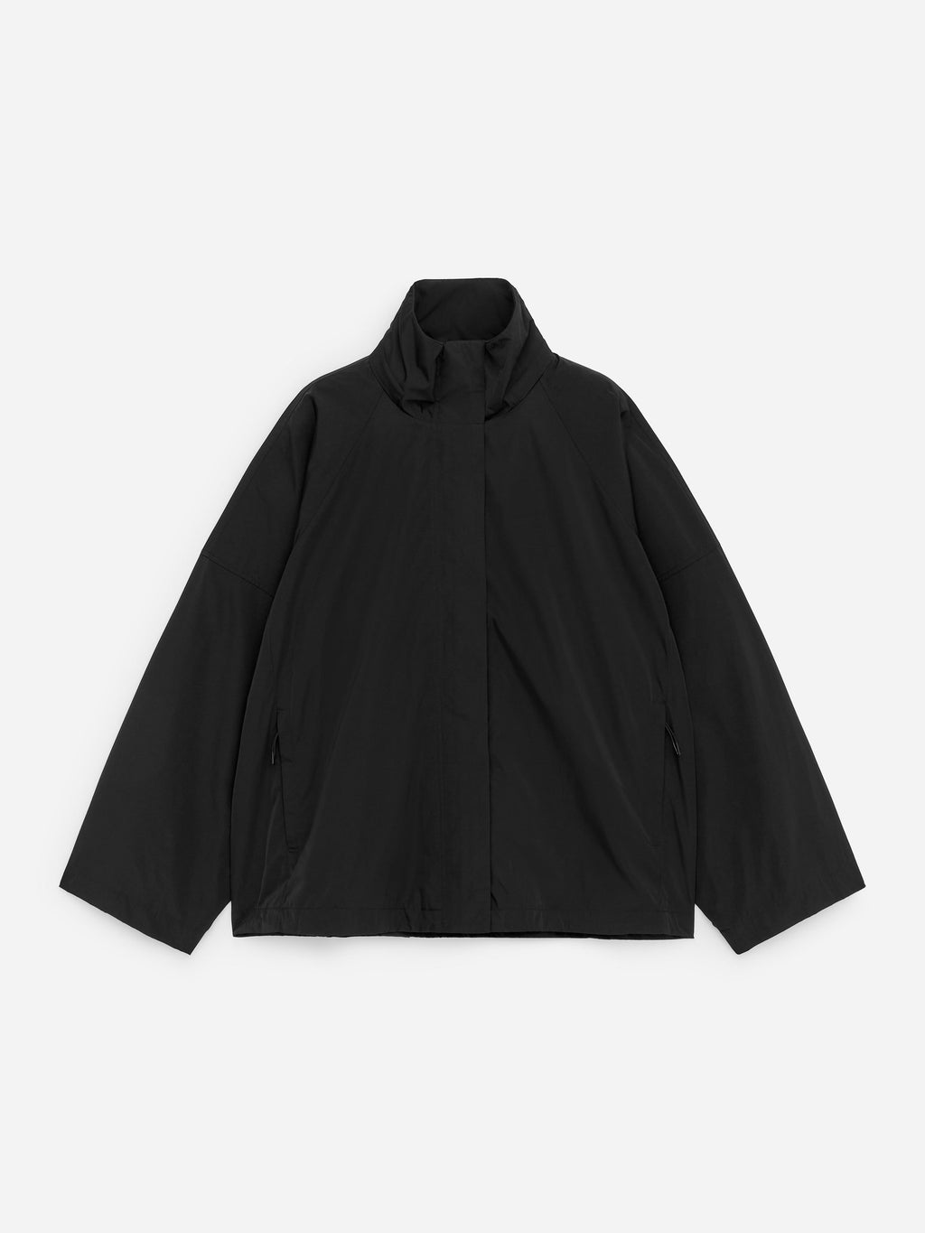 Drawstring Windbreaker - Black