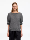 Pure Cashmere Boat-Neck Jumper - Grey
