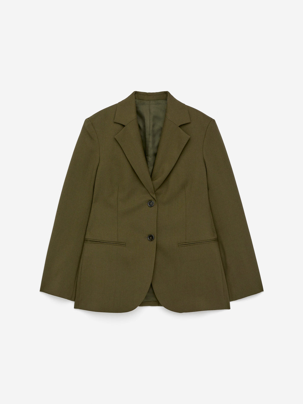 Hopsack Wool Blazer - Green